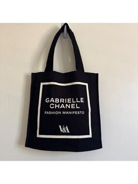 CHANEL Fashion Manifesto V&A Exhibition Tote Bag, Black